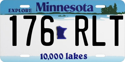 MN license plate 176RLT
