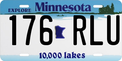 MN license plate 176RLU