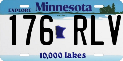 MN license plate 176RLV