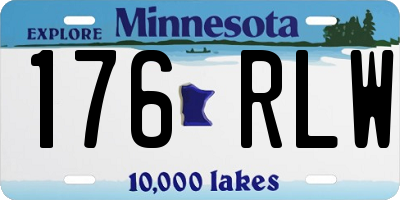 MN license plate 176RLW