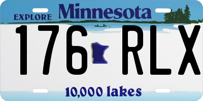 MN license plate 176RLX