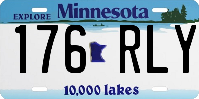 MN license plate 176RLY