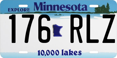 MN license plate 176RLZ
