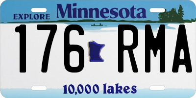 MN license plate 176RMA