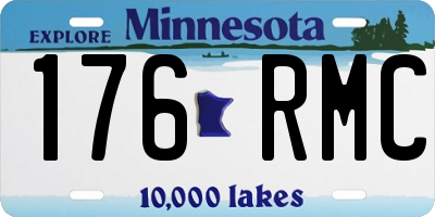 MN license plate 176RMC