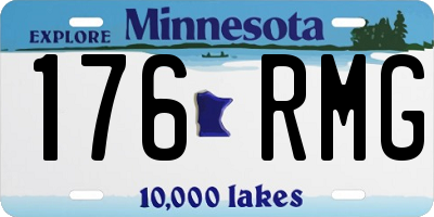 MN license plate 176RMG
