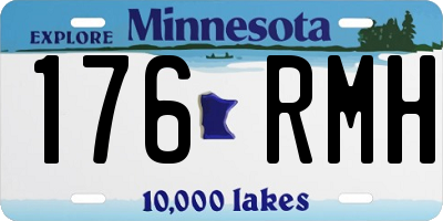 MN license plate 176RMH