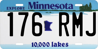 MN license plate 176RMJ