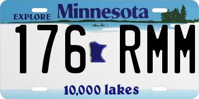 MN license plate 176RMM