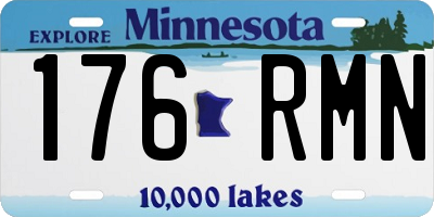 MN license plate 176RMN