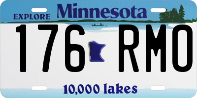 MN license plate 176RMO