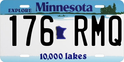 MN license plate 176RMQ