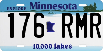 MN license plate 176RMR
