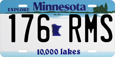 MN license plate 176RMS
