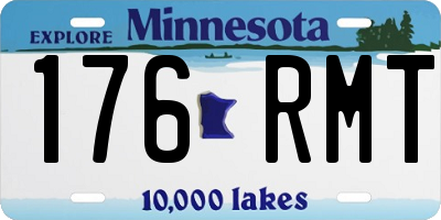 MN license plate 176RMT