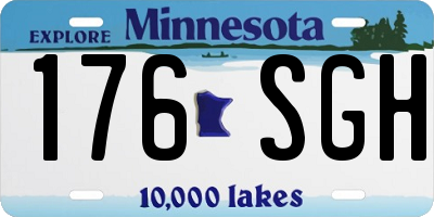 MN license plate 176SGH