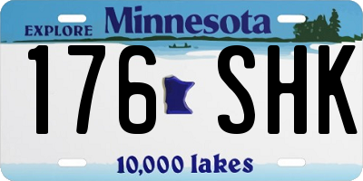 MN license plate 176SHK