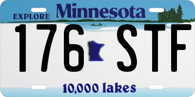 MN license plate 176STF