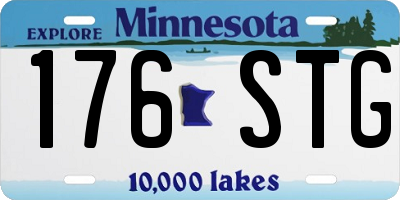MN license plate 176STG