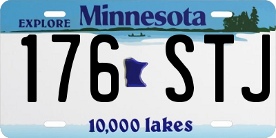 MN license plate 176STJ