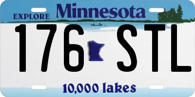 MN license plate 176STL