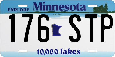 MN license plate 176STP
