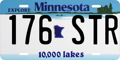 MN license plate 176STR