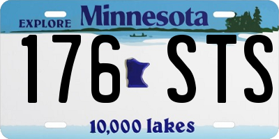 MN license plate 176STS