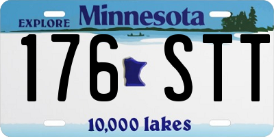 MN license plate 176STT