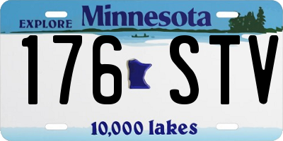 MN license plate 176STV