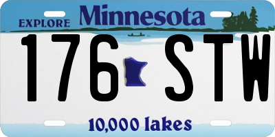MN license plate 176STW
