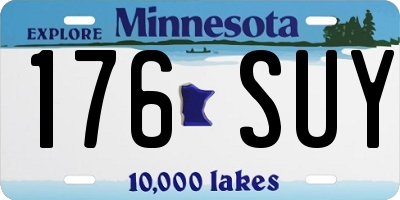 MN license plate 176SUY