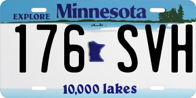 MN license plate 176SVH