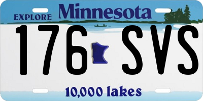MN license plate 176SVS