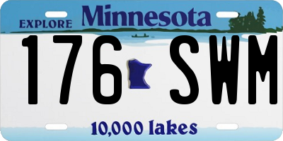MN license plate 176SWM