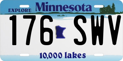 MN license plate 176SWV