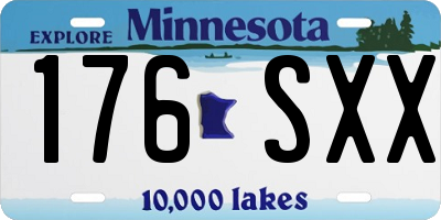 MN license plate 176SXX