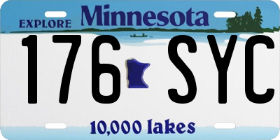 MN license plate 176SYC
