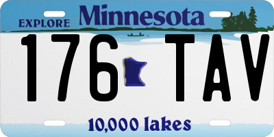 MN license plate 176TAV