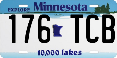 MN license plate 176TCB