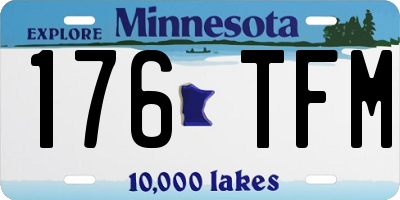 MN license plate 176TFM