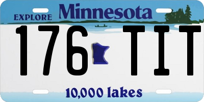 MN license plate 176TIT
