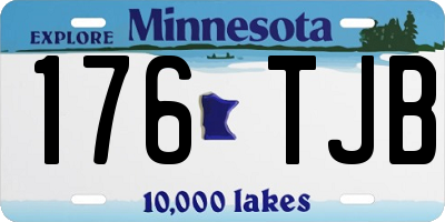 MN license plate 176TJB