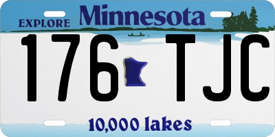 MN license plate 176TJC