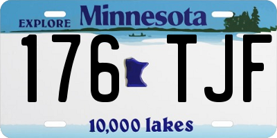 MN license plate 176TJF
