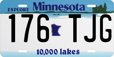 MN license plate 176TJG