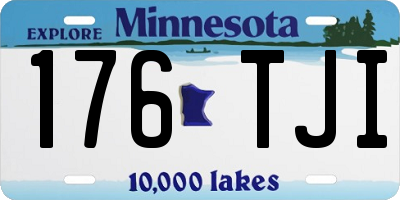 MN license plate 176TJI