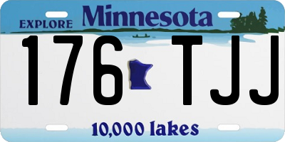 MN license plate 176TJJ