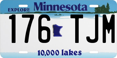 MN license plate 176TJM
