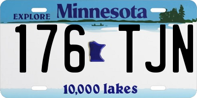 MN license plate 176TJN